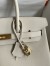 Hermes Birkin 30 Retourne Handmade Bag In Craie Epsom Calfskin