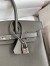 Hermes Birkin 30 Retourne Handmade Bag In Etain Epsom Calfskin