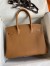 Hermes Birkin 30 Retourne Handmade Bag In Gold Epsom Calfskin
