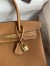 Hermes Birkin 30 Retourne Handmade Bag In Gold Epsom Calfskin