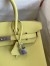 Hermes Birkin 30 Retourne Handmade Bag In Lime Epsom Calfskin