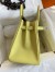 Hermes Birkin 30 Retourne Handmade Bag In Lime Epsom Calfskin