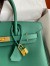 Hermes Birkin 30 Retourne Handmade Bag In Malachite Epsom Calfskin