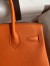 Hermes Birkin 30 Retourne Handmade Bag In Orange Epsom Calfskin