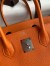 Hermes Birkin 30 Retourne Handmade Bag In Orange Epsom Calfskin