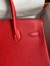 Hermes Birkin 30 Retourne Handmade Bag In Red Epsom Calfskin