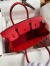 Hermes Birkin 30 Retourne Handmade Bag In Red Epsom Calfskin