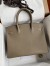 Hermes Birkin 30 Retourne Handmade Bag In Taupe Epsom Calfskin