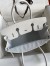 Hermes Birkin 30 Retourne Handmade Bag In White Epsom Calfskin