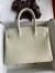 Hermes Birkin 30 Handmade Bag In Craie Crocodile Niloticus Matte Skin