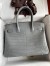 Hermes Birkin 30 Handmade Bag In Etain Crocodile Niloticus Matte Skin