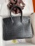 Hermes Birkin 30 Handmade Bag In Black Crocodile Niloticus Matte Skin