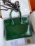 Hermes Birkin 30 Handmade Bag In Malachite Crocodile Niloticus Shiny Skin