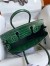 Hermes Birkin 30 Handmade Bag In Malachite Crocodile Niloticus Shiny Skin