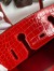 Hermes Birkin 30 Handmade Bag In Red Crocodile Niloticus Shiny Skin