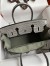 Hermes Birkin 30 Handmade Bag In Gris Ciment Crocodile Niloticus Shiny Skin
