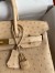 Hermes Birkin 30 Retourne Handmade Bag In Chai Ostrich Leather