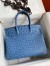 Hermes Birkin 30 Retourne Handmade Bag In Mykonos Ostrich Leather