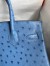 Hermes Birkin 30 Retourne Handmade Bag In Mykonos Ostrich Leather