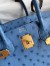 Hermes Birkin 30 Retourne Handmade Bag In Mykonos Ostrich Leather