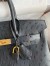 Hermes Birkin 30 Retourne Handmade Bag In Black Ostrich Leather