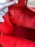 Hermes Birkin 30 Retourne Handmade Bag In Red Ostrich Leather