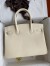 Hermes Birkin 30 Retourne Handmade Bag In Nata Swift Leather