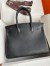 Hermes Birkin 30 Retourne Handmade Bag In Black Swift Leather