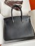 Hermes Birkin 30 Retourne Handmade Bag In Black Swift Leather 