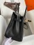 Hermes Birkin 30 Retourne Handmade Bag In Black Swift Leather