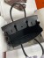 Hermes Birkin 30 Retourne Handmade Bag In Black Swift Leather