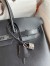 Hermes Birkin 35 Retourne Handmade Bag In Black Box Calfskin