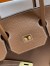 Hermes Birkin 35 Retourne Handmade Bag In Gold Clemence Leather