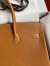 Hermes Birkin 35 Retourne Handmade Bag In Gold Epsom Calfskin 