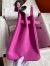 Hermes Birkin 35 Retourne Handmade Bag in Rose Magnolia Epsom Calfskin 