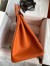 Hermes Birkin 35 Retourne Handmade Bag in Orange Epsom Calfskin