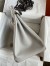 Hermes Birkin 35 Retourne Handmade Bag in Pearl Grey Epsom Calfskin