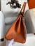 Hermes HSS Birkin 35 Bicolor Bag in Gris Agate and Gold Ostrich Leather