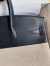 Hermes Birkin 35 Handmade Bag In Toile & Black Swift Leather