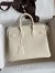 Hermes Shadow Birkin 25 Limited Edition Bag In Craie Swift Calfskin