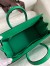 Hermes Shadow Birkin 25 Limited Edition Bag In Green Swift Calfskin