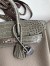 Hermes Touch Birkin 25 Bag In Gris Asphalt Shiny Niloticus Crocodile Skin 