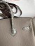 Hermes Touch Birkin 25 Bag In Gris Asphalt Shiny Niloticus Crocodile Skin 