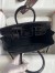 Hermes Touch Birkin 25 Bag in Black Togo and Shiny Alligator Leather