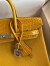 Hermes Touch Birkin 25 Bag in Yellow Togo and Matte Alligator Leather