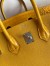 Hermes Touch Birkin 25 Bag in Yellow Togo and Matte Alligator Leather