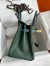 Hermes Touch Birkin 30 Bag in Green Clemence and Matte Alligator Leather 