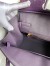 Hermes Touch Birkin 30 Bag in Raisin Clemence and Matte Alligator Leather 