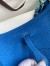 Hermes Evelyne Mini Handmade Bag in Blue Hydra Clemence Leather