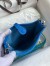 Hermes Evelyne Mini Handmade Bag in Blue Hydra Clemence Leather